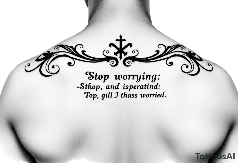 Bible verse 
Lillie 11:27:37
Stop Worrying Mecca 
Mae 12:31:17 tattoo idea