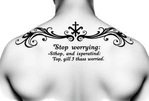 Bible verse 
Lillie 11:27:37
Stop Worrying Mecca 
Mae 12:31:17 tattoo idea