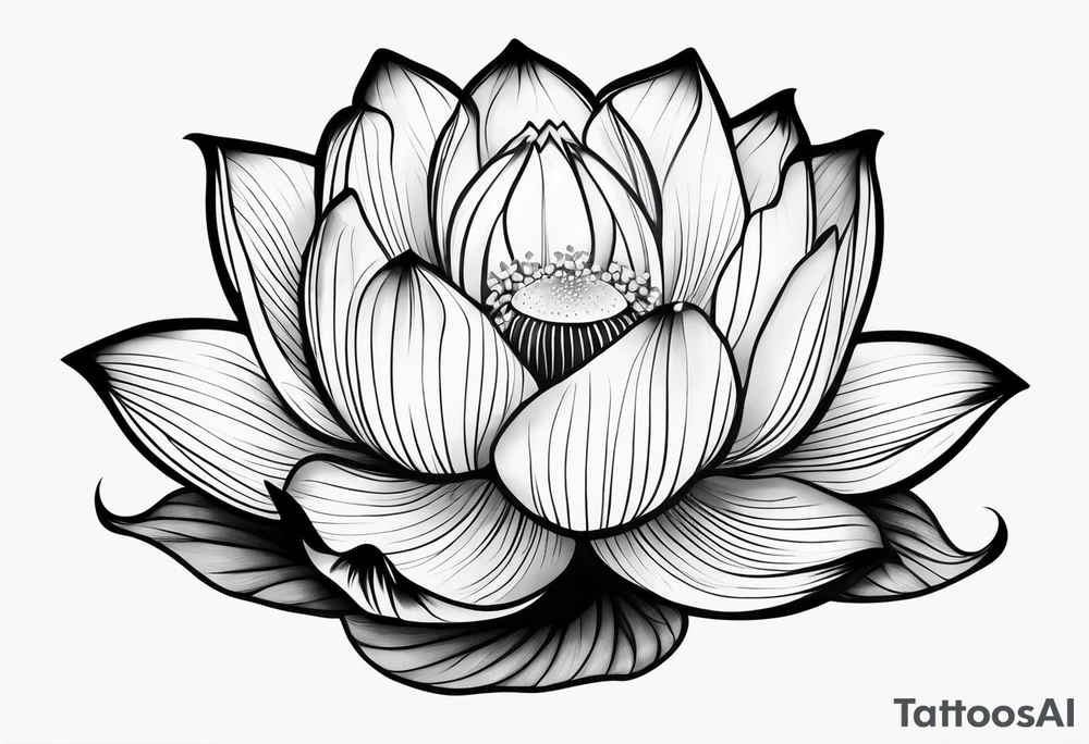 Lotus flower tattoo idea