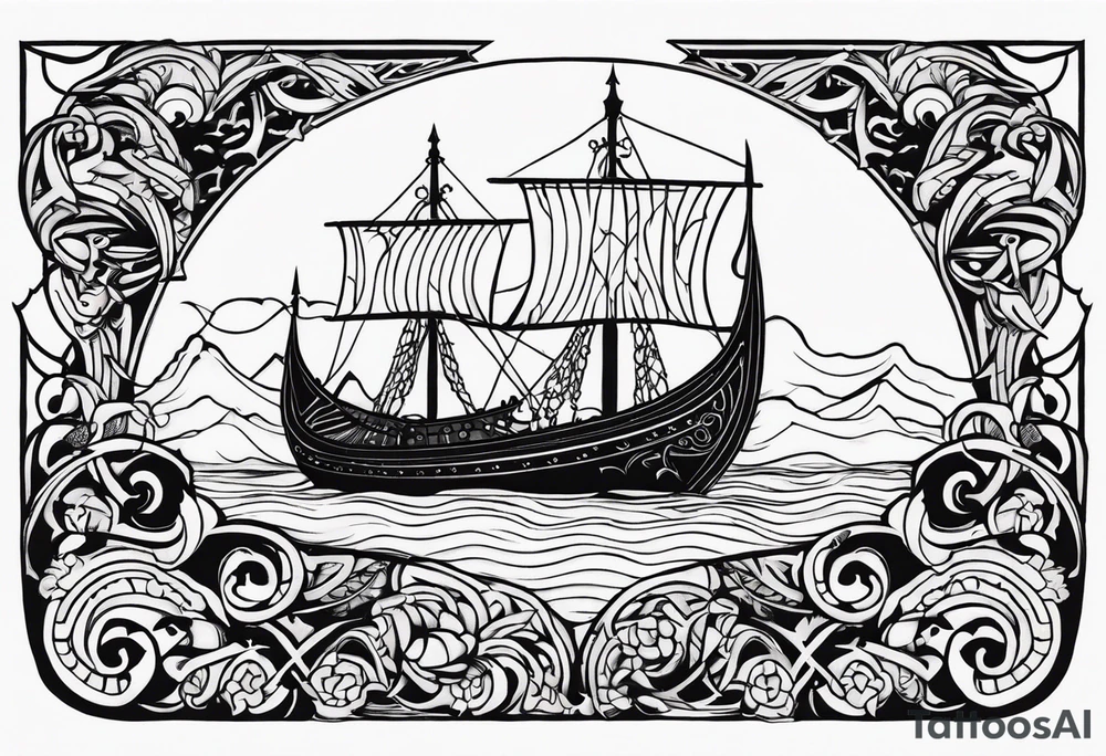 viking armada tattoo idea