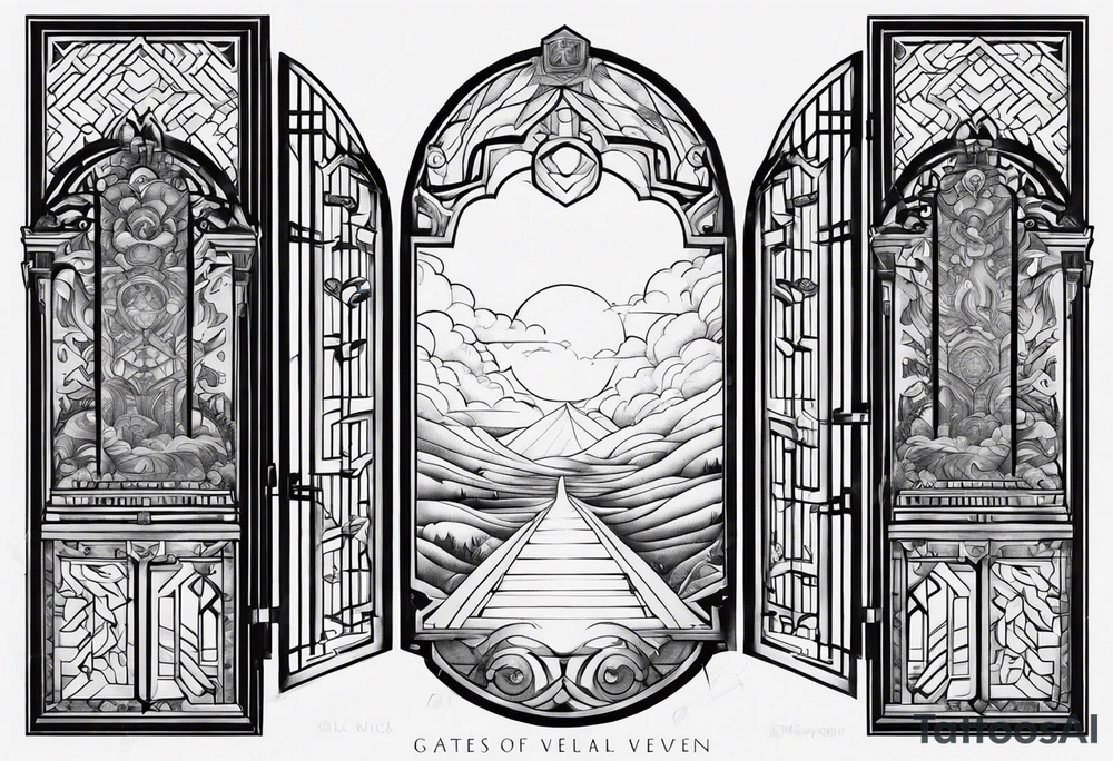 Gates of heaven tattoo idea