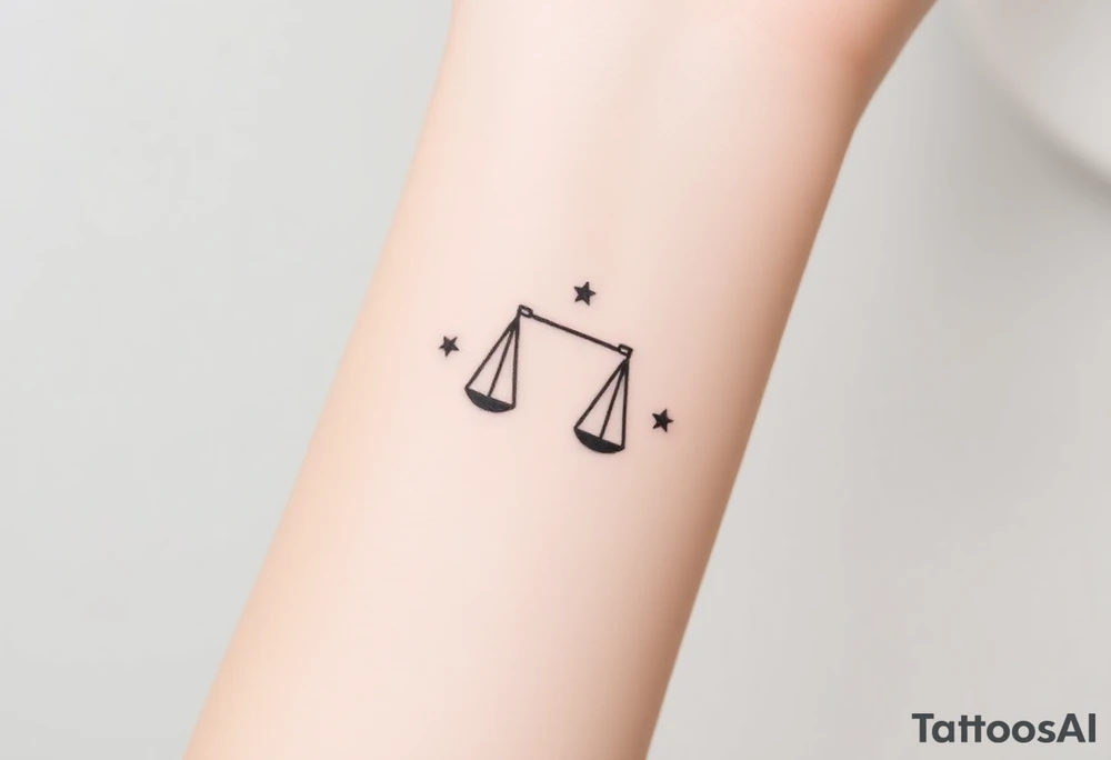 Libra stars tattoo idea