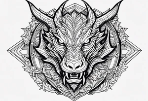 Dragon tattoo idea