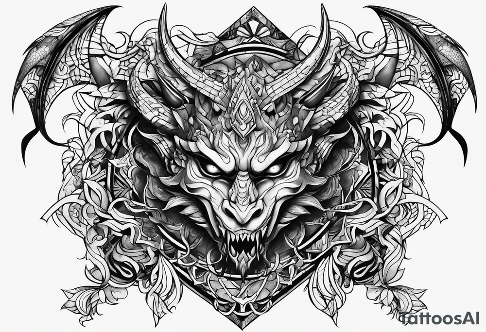 Demon stealing my soul tattoo idea