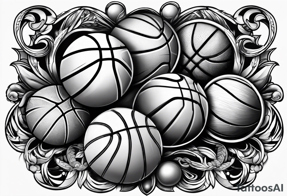Basketball tattoo idea