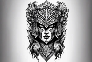 iron forearm armour tattoo idea