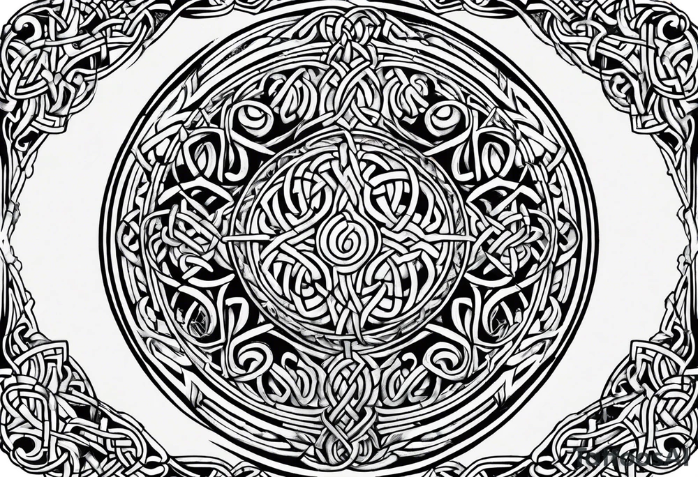 celtic ailm tattoo idea