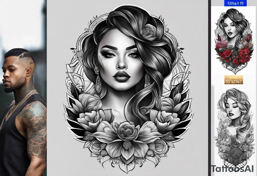 black person tattoo idea