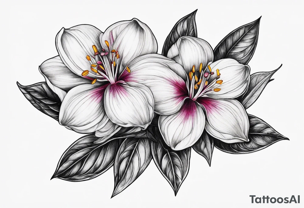 Lamprocapnos spectabilis flower tattoo idea