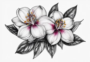 Lamprocapnos spectabilis flower tattoo idea