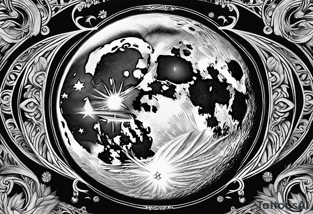 sacred moon tattoo idea