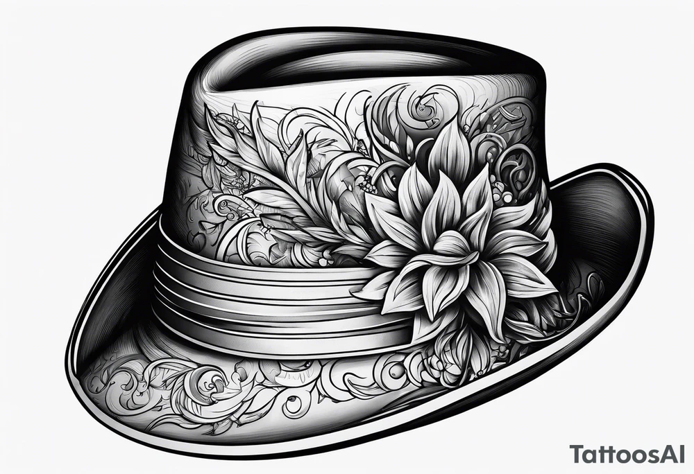 Hat on nack tattoo idea
