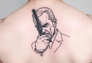 Biden with gun to head tattoo idea
