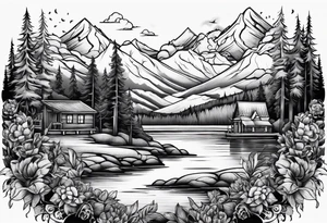 land burning tattoo idea