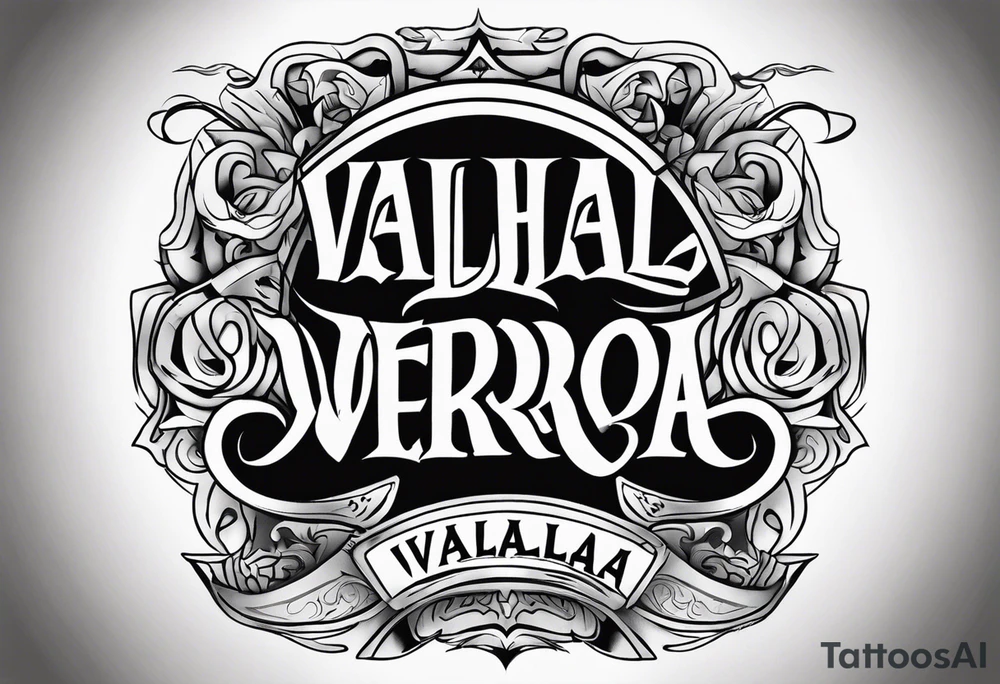 Valhalla fallen warrior tattoo idea