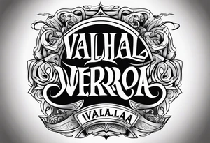 Valhalla fallen warrior tattoo idea