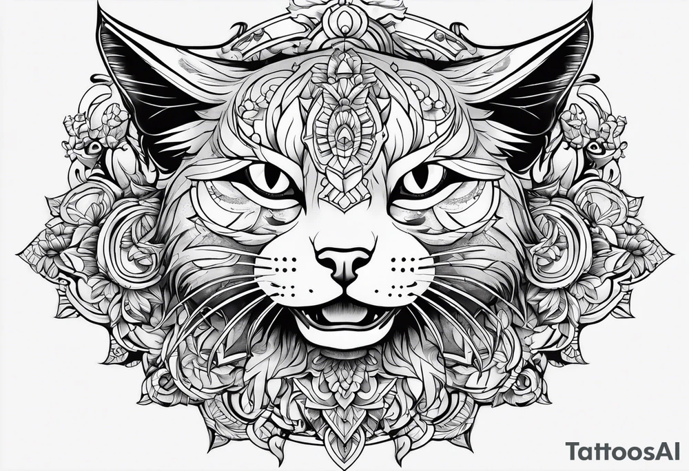 brom's cat tattoo idea