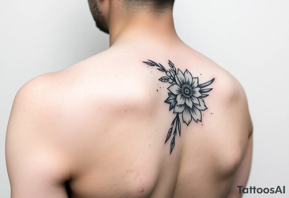 Simple minimalist feminine tattoo small line art on arm tattoo idea