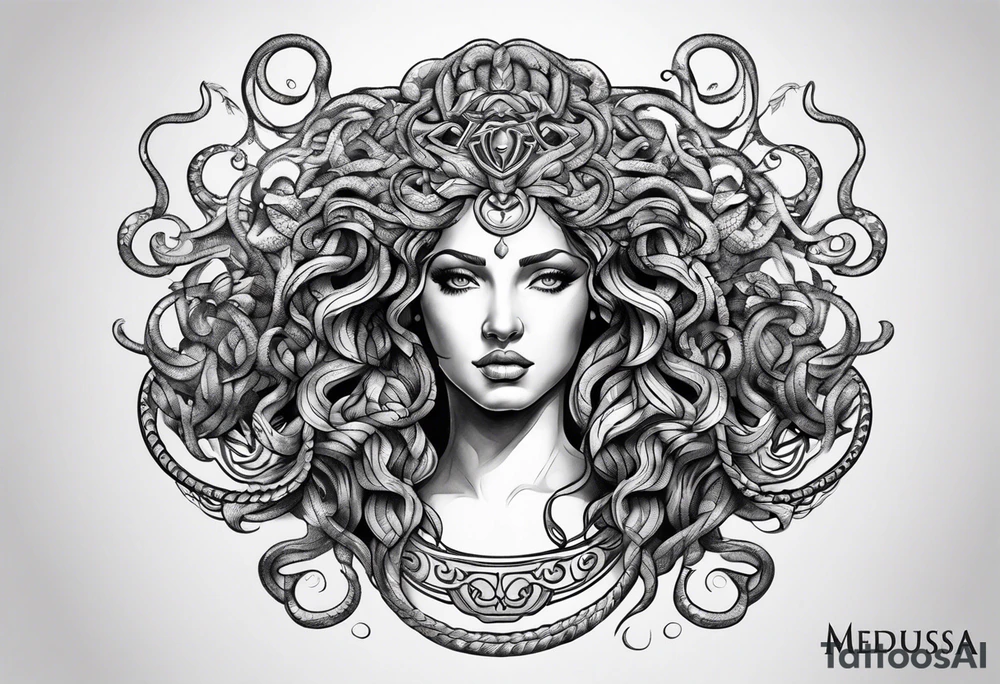 Medusa sexy tattoo idea