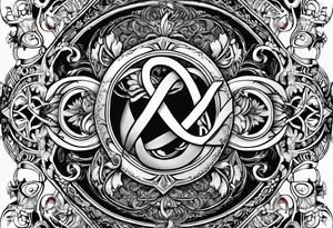 Infinity sign for spouses tattoo idea