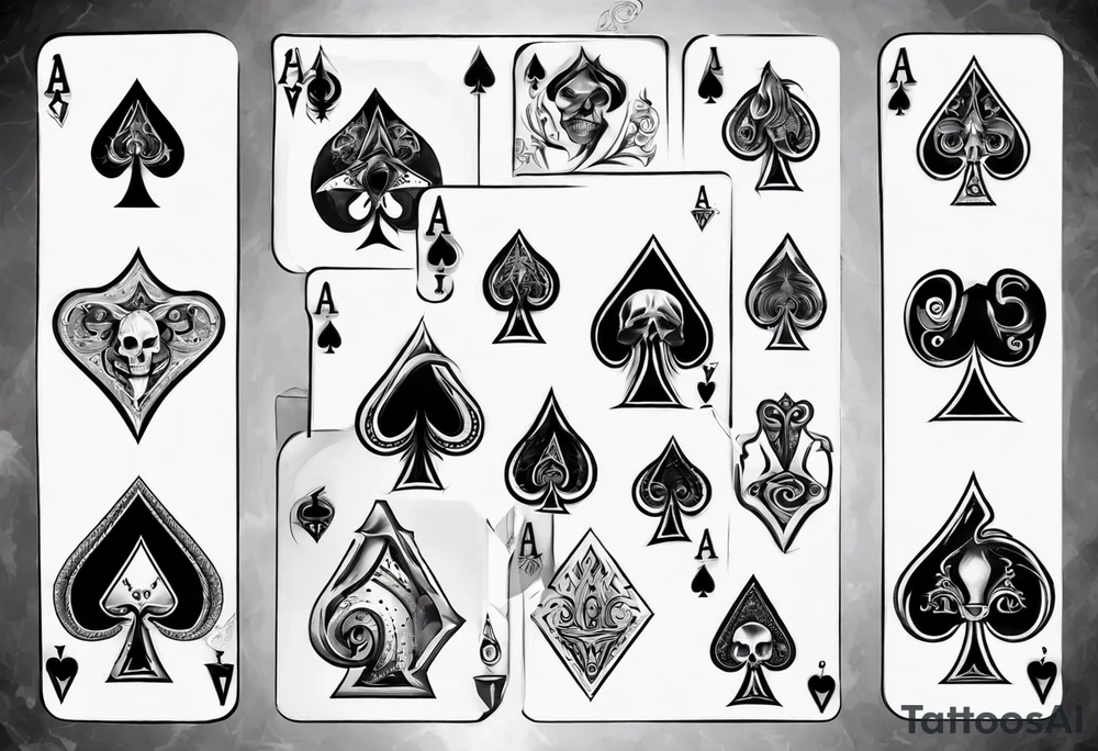 ace of spades tattoo idea