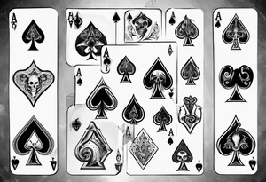 ace of spades tattoo idea