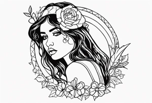 Suicidal girl tattoo idea