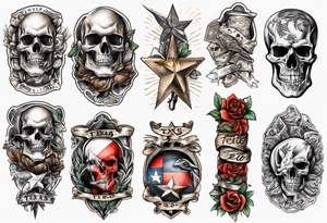 Texas forearm sleeve tattoo idea