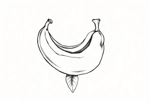 A banana inside a peach who submitted to the banana tattoo idea