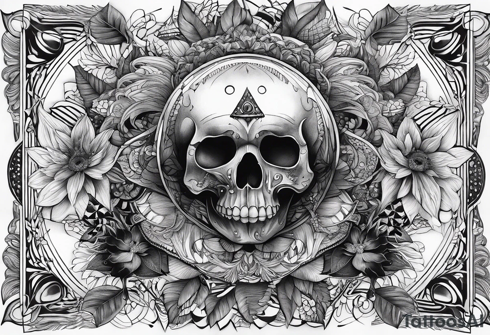 Пионы ловец снов и сова tattoo idea