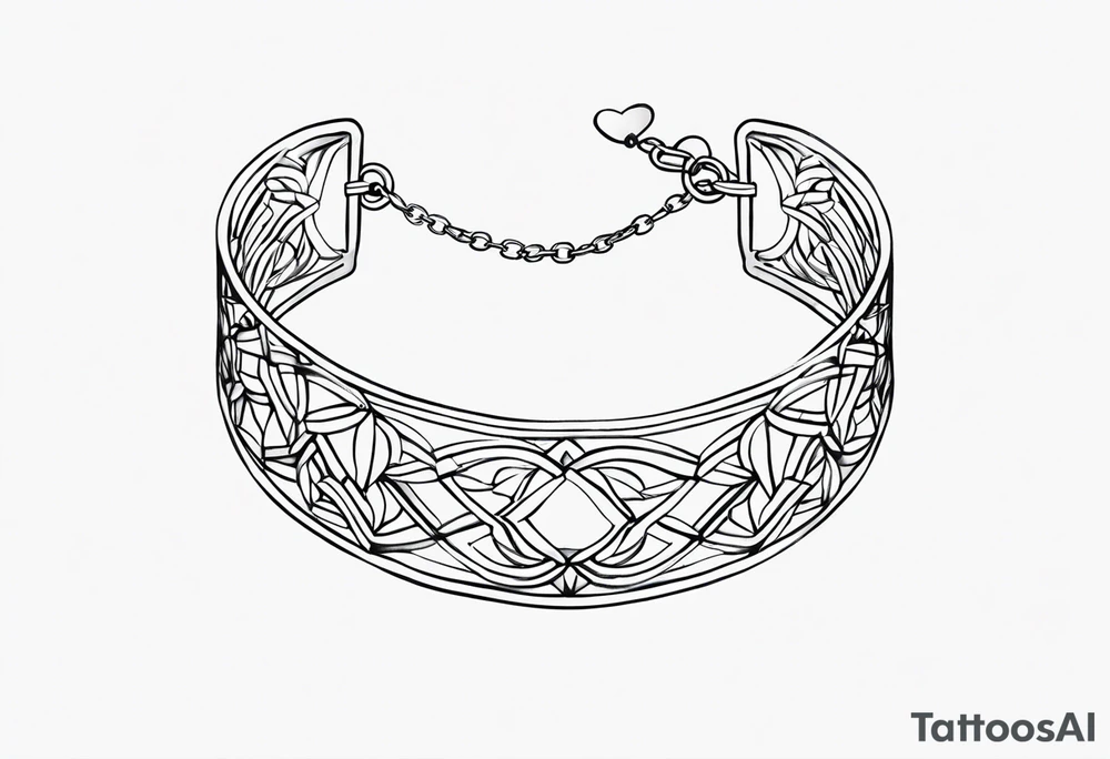 feminine ankle bracelet taytoo tattoo idea