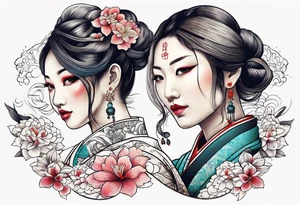 Couple tattoo tattoo idea