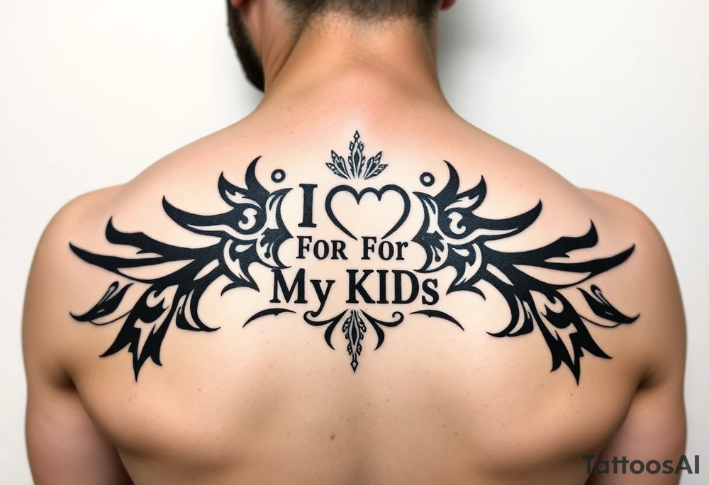I love for my kids tattoo idea