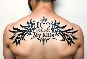 I love for my kids tattoo idea