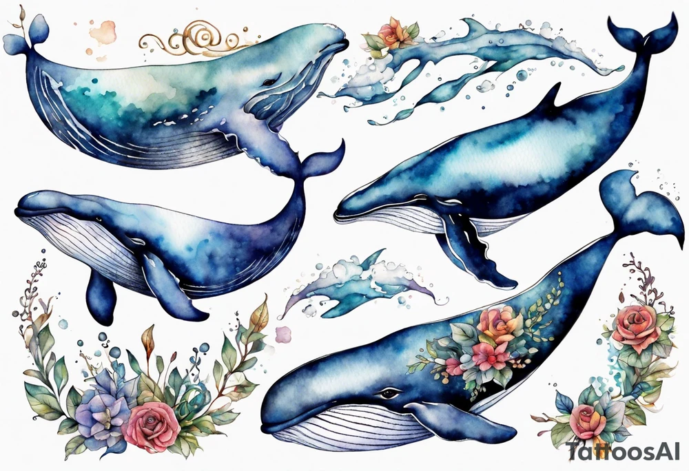 Whale tattoo idea