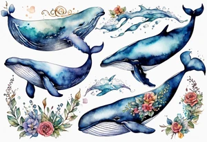 Whale tattoo idea
