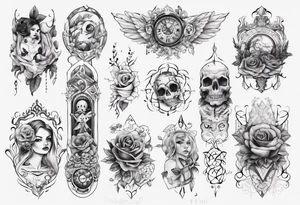 Female forearm tattoo family not Gothic tattoo idea