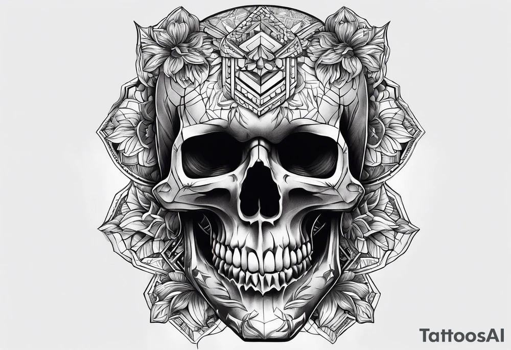 Piret skull tattoo idea