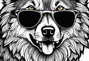 Badass wolf wearing sunglasses
Dark woods
Mountain peaks tattoo idea