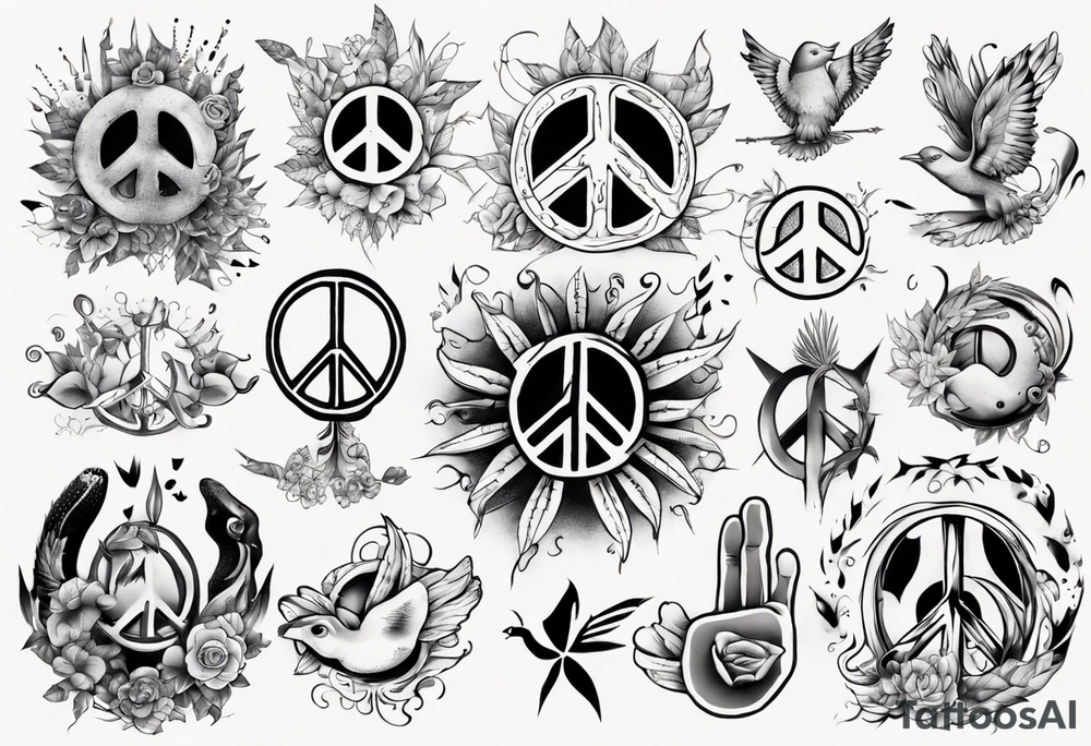 peace tattoo idea