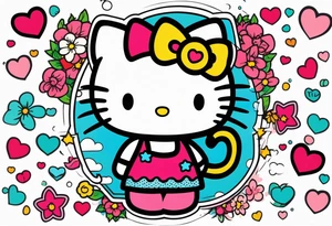 Hello kitty tattoo idea