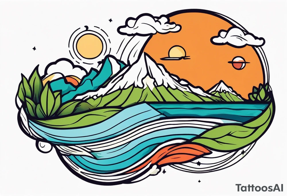earth



old school vintage simple traditional design 



bold color simple tattoo idea