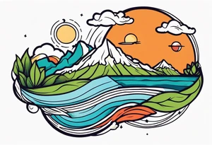 earth



old school vintage simple traditional design 



bold color simple tattoo idea