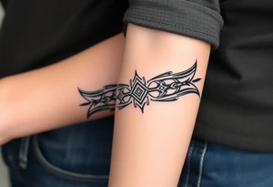 A band of scaled around the arm tattoo idea