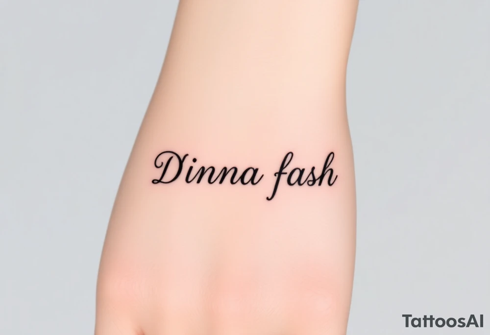Dinna fash tattoo idea