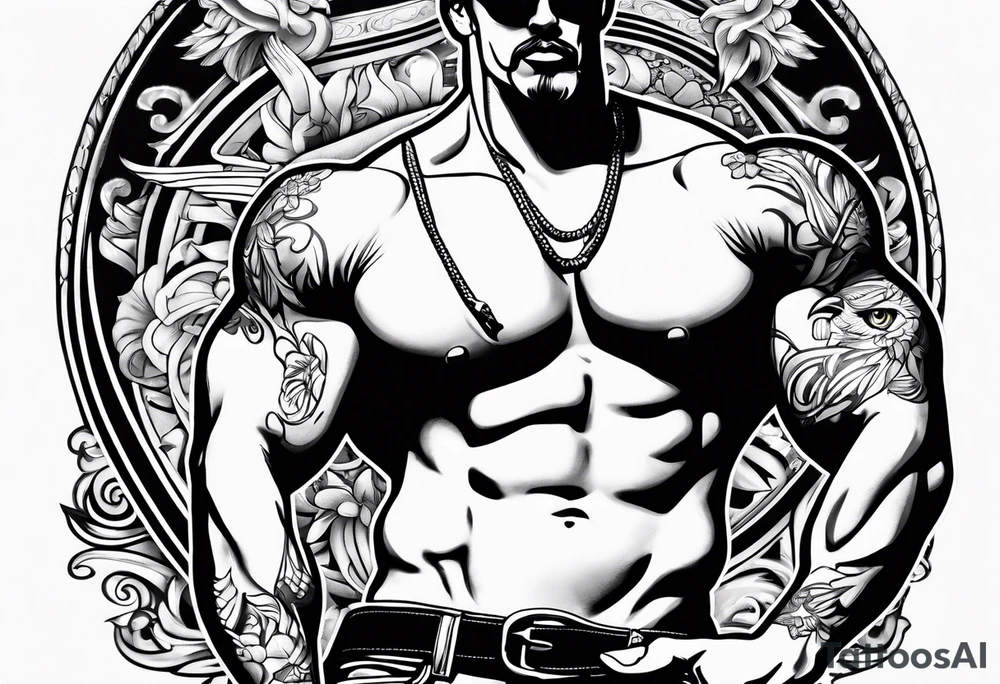 Tom of Finland shirtless sailor tattoo idea