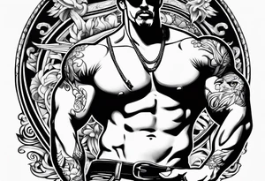 Tom of Finland shirtless sailor tattoo idea