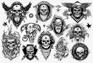american
brothers tattoo idea