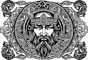 fingers tattoo vikings symbols style tattoo idea