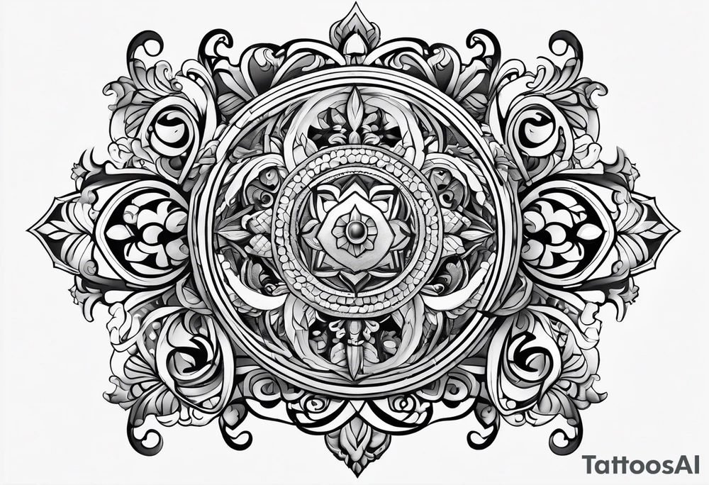 An open scroll tattoo idea